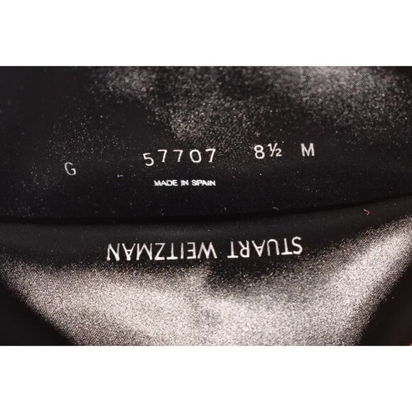 $1050 Stuart Weitzman SKYHIGH Block Suede Over the Knee Boots Blue 8.5 (PB39) - Picture 7 of 7